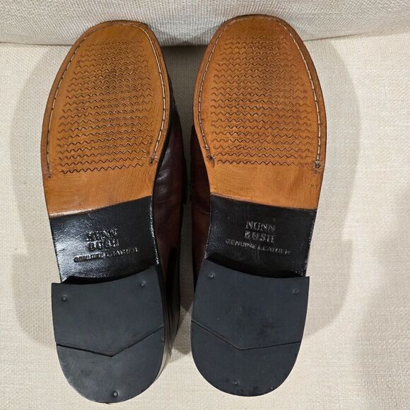 NUNN BUSH Mens Loafers Dress Tassel Brown Flex Leather Sz 9M Preppy Academia - Picture 8 of 10